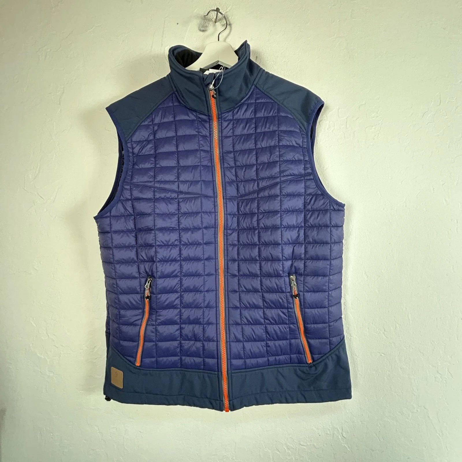 Little Donkey Andy Men's Lightweight Puffer Vest Warm Outdoor Jacket Large New