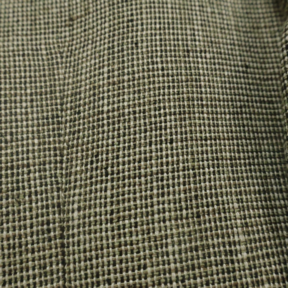 Chaps Mens 46R Brown Tan Plaid 100% Silk Two Button Blazer Sport Coat Jacket - Image 3 of 4