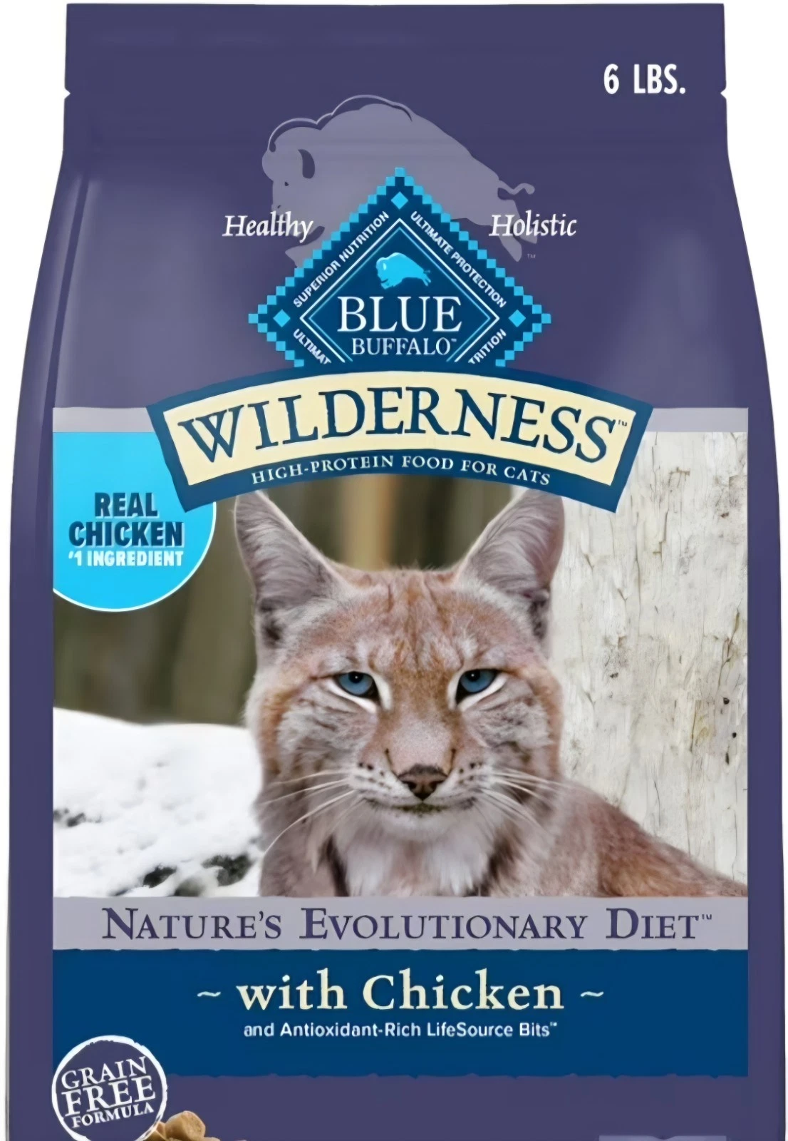 Blue Buffalo Wilderness High Protein Food for Cats 6 lb (2.7kg)