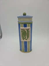 Ceramic Pea Pod Pasta Canister