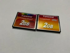 2pcs 2gb Transcend Compactflash  CF I  memory card CF Router, NIKON CANON