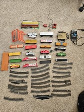 Tyco HO Scale Model Train Cars Tracks Accessories Wiring Vintage Large Lot