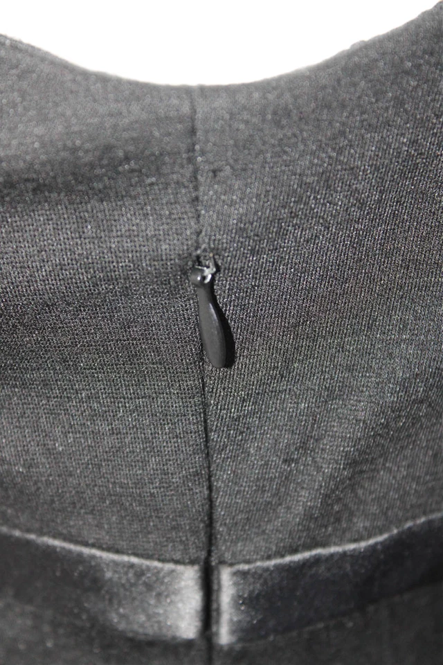 Cynthia Steffe Womens V-Neck Sleeveless Ruffle Fit Flare Mini Dress Black Size 8 - Image 4 of 4