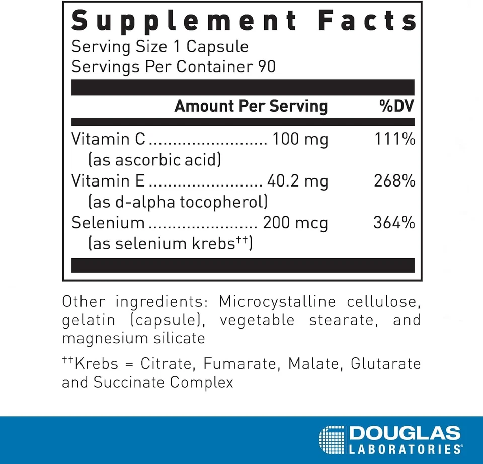 Douglas Laboratories Selenium plus | Selenium Supplement with Vitamins E and C | - Image 2 of 4