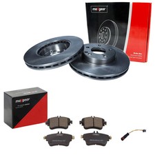 MAXGEAR BREMSSCHEIBEN + BELÄGE VORNE passend für MERCEDES A/B-KLASSE W176 W246