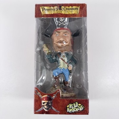 RARE 2003 NECA Head Knockers Captain Pirates Of The Caribbean Bobblehead New