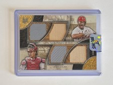 2025 Topps Museum - Albert Pujols/Yadier Molina Quad Legends Jersey Bat /99