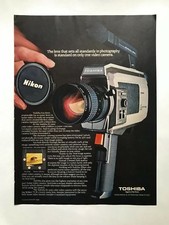Toshiba IK-1000 Video Camera Vintage 1982 Print Ad