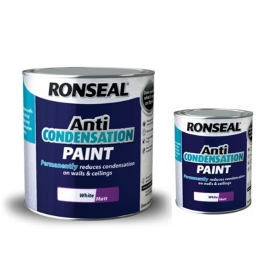 Ronseal Anti Kondensation WEISS MATT Lack 750ml 2,5L Wände Decken
