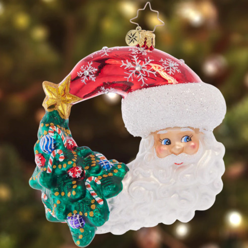 Christmas With A Grin Santa Ornament