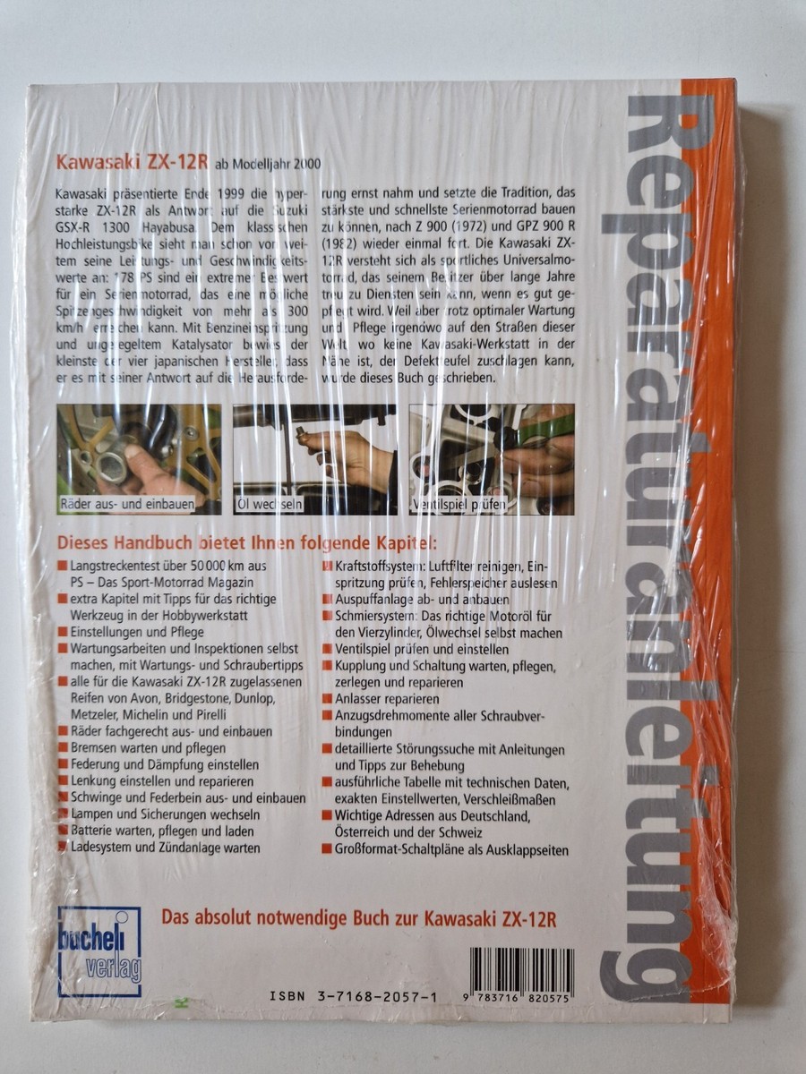 Repair Manual 5258 Kawasaki ZX-12R And ZX12R From 2000 To 2005