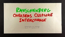 1991 Rauschenberg Overseas Culture Interchange National Art Museum VTG Brochure