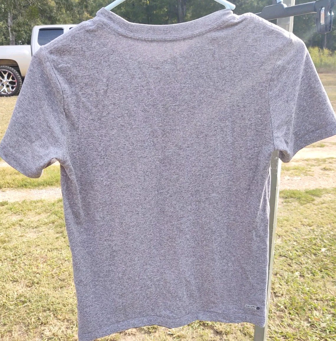 T-shirt Garçon Old Navy Active Go-Dry Gris Anthracite Camo - Taille L (10-12 Ans) Occasion