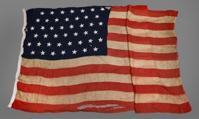 RARE C. 1891-1896 Antique 44 Star U.S. American Flag Original 5.5