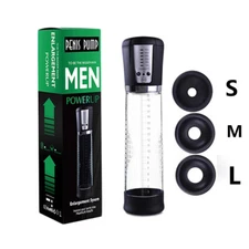 Vacuum Electric Penis Pump Digital rechargeable Male Men Penis Enlarger Growth