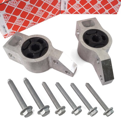 2x FEBI Querlenkerlager vorne für VW Caddy Golf Touran Jetta EOS Audi Seat Skoda