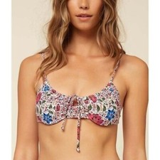 NWT O'Neill Floral Bouquette Underwire Bikini Swim Top Medium