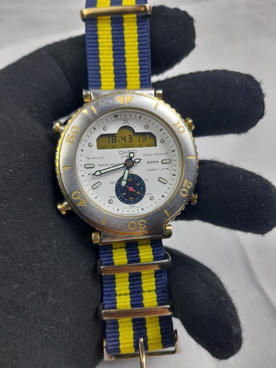 VINTAGE Rare Vintage CASIO OCEANUS AD-720 731 Watch Digital Analog