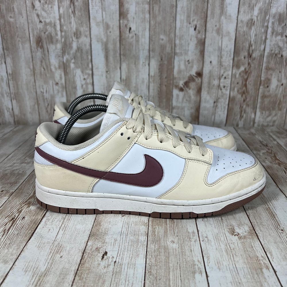 SAOLA Scarpe da ginnastica Nike Dunk basse panna bianco bordeaux sneakers taglia 10