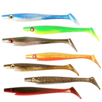 Strike Pro Pig Shad 15cm 21g - 4 Gummifische zum Raubfischangeln, Hechtköder