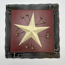 M&F At Home With Western Moments Tin Star Wall Decor