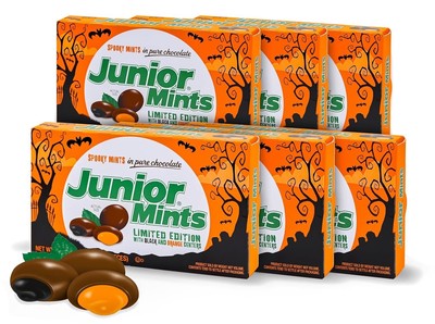 Spooky Halloween Candy 6-Pack, Limited Edition Black & Orange Centers, Dark