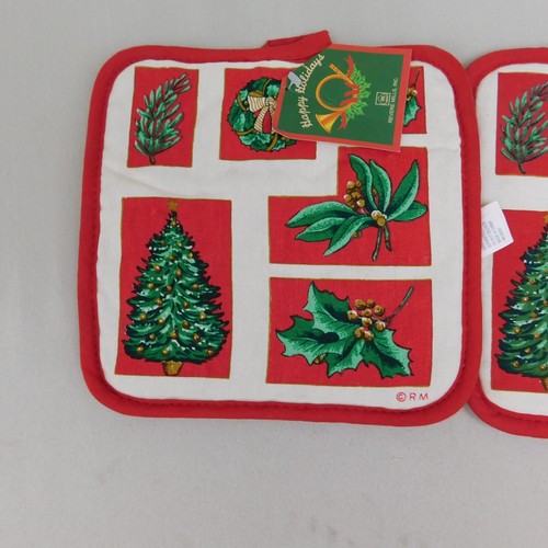 10pc Lot Decorative Christmas Printed Potholders & Oven Mitt #8889 - 第 6/20 張圖片