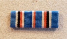 WW2 American Campaign Ribbon - 1/2" Wide - Plastic coated