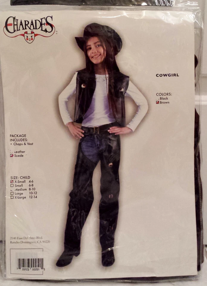 DISFRAZ HALLOWEEN GORRAS Y CHALECO MARRÓN NIÑA NIÑA TALLA XSMALL 4-6 Foto 2 de 2