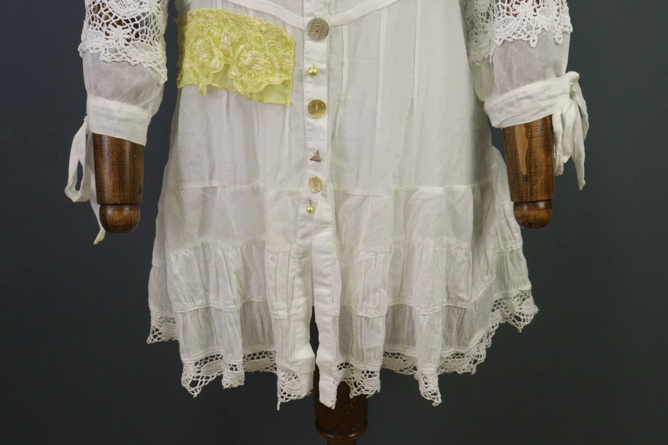 Blusa Top Camisa Manga Larga Malla Floral Blanca Elisa Cavaletti Foto 3 de 4