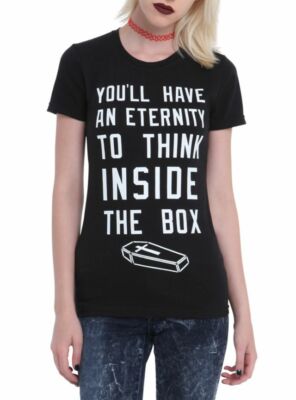 Hot Topic Juniors You'll Have An Eternity Inside The Box Shirt New XS, S, XL