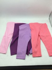 Hanes Ultimate Baby Flexy 4 Pack Knit Pants, Pink/Purple, 6-12 Months