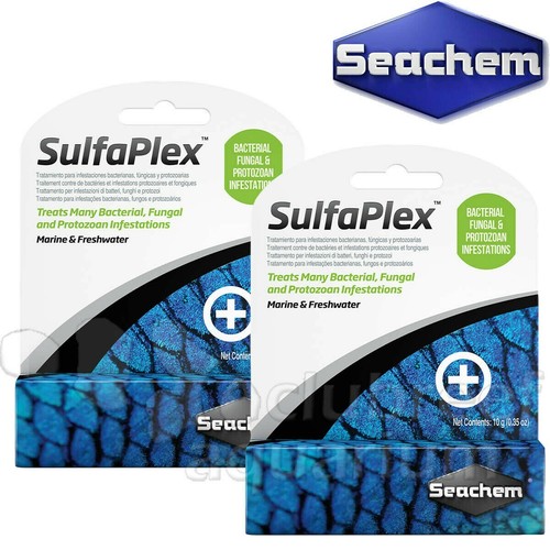 2 Pack SulfaPlex Seachem Aquarium Fish Bacterial/Fungal Treatment