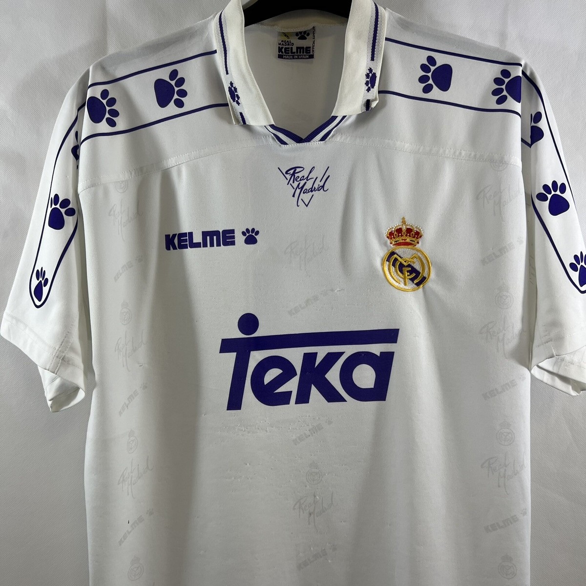 Real Madrid Match Issue Home Football Shirt 1994/96 Adults XL