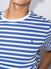 Polo Ralph Lauren Men's Crew Neck Short Sleeve Tee Blue/White Size XX-Large