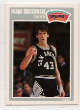 1989-90 Fleer Basketball Card #141 Frank Brickowski San Antonio Spurs- Set Break