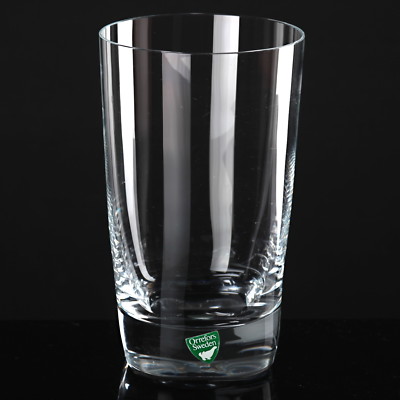  Orrefors Saftglas Wasserglas Becher Glas Tumbler 13 cm hoch quadratischer Stand