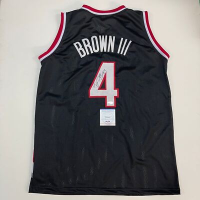 Greg Brown III Signed Jersey PSA/DNA Portland Trail Blazers