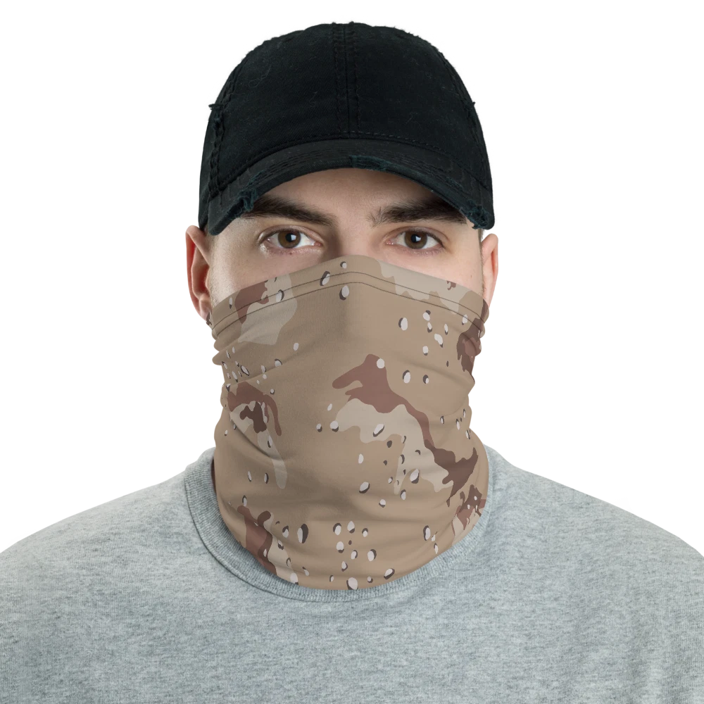 US Chocolate Chips Desert Storm Camouflage Neck Gaiter