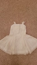 D&G dolce & gabbana junior baby dress size 2 89-95cm 35-37" white 