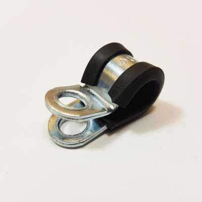 P-Clips 8 mm gummiert verzinkt Baustahl Metallschelle Schlauch Kabel Pclip