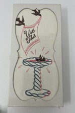 Vintage Box Of 24 Guest Towels Birds Bird Bath "USE THIS"