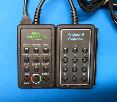Wired Left Controller & Keyboard Controller Keypad for Atari 2600 Black