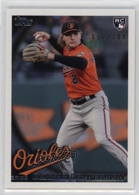 2023 Transcendent Collection VIP Party 52/100 Gunnar Henderson (Throwing) RC 2d9