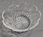 Vintage Waterford Crystal 5 ¼ ” Lismore Bowl With Scalloped Edge