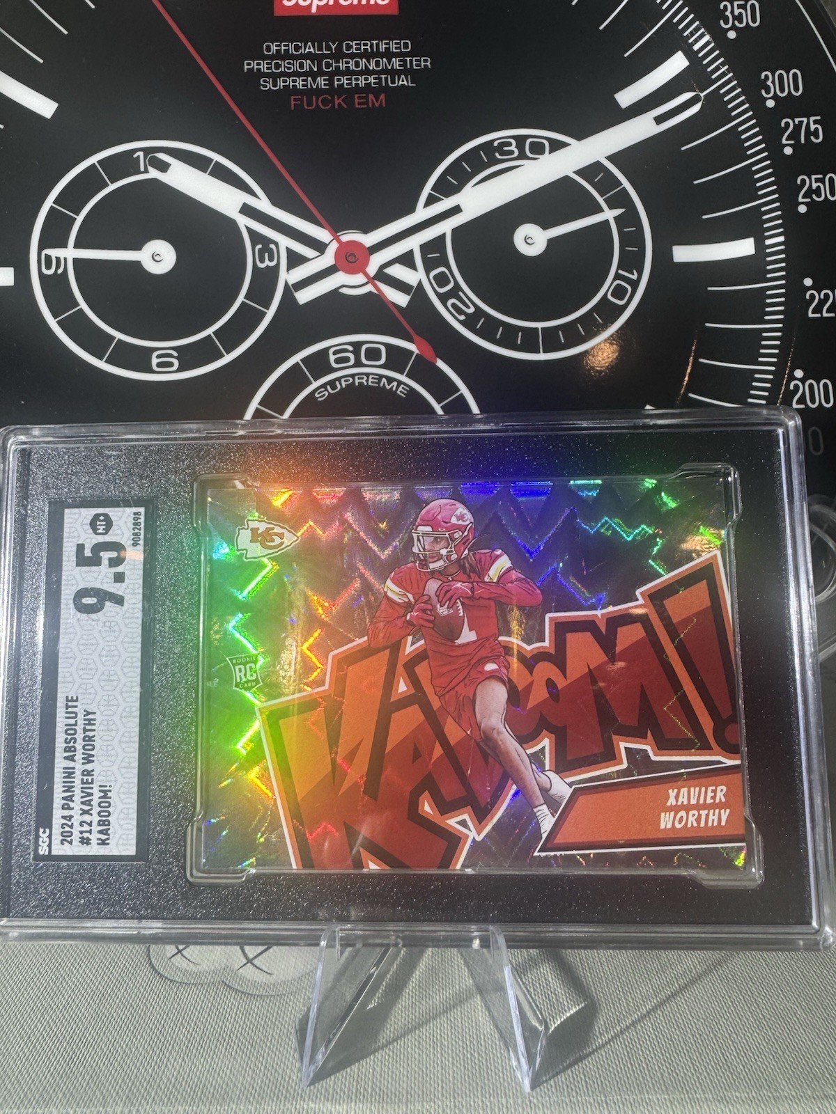 2024 Panini Absolute - Kaboom! Horizontal Xavier Worthy #12 (RC) SGC 9.5 ! 🔥🔥