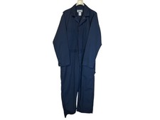 Vintage Sears Roebuck Coveralls Blue USA Workwear Mechanic Zip Snap Men's 48R