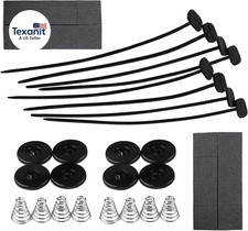 2 Set Car Fan Mounting Kit Radiator Fan Zip Ties Clips Mounting Kit Electric F