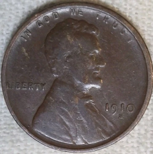 1910 S Lincoln Cent VF. Breaking up Sets. True Auction.