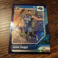 #120 2024-25 Panini Donruss Optic Jalen Suggs #14 Purple Prizm Orlando Magic NBA